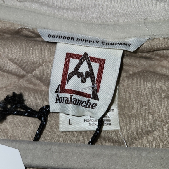 NWT Avalanche taupe Quilted Puffer Jacket with Stand-Up Collar - Picture 6 of 7